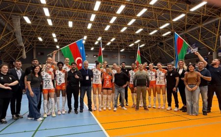 Azərbaycan voleybol klubu Danimarkada qələbə qazanıb