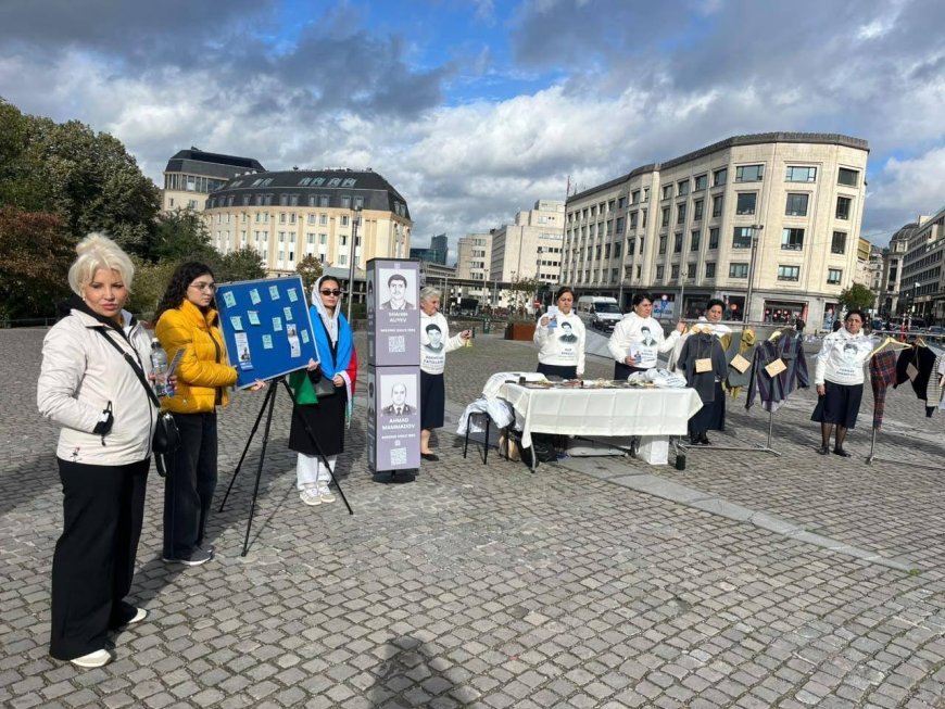 Azərbaycanlı itkin ailələri Brüsseldə silsilə aksiyalar keçirib (FOTO)